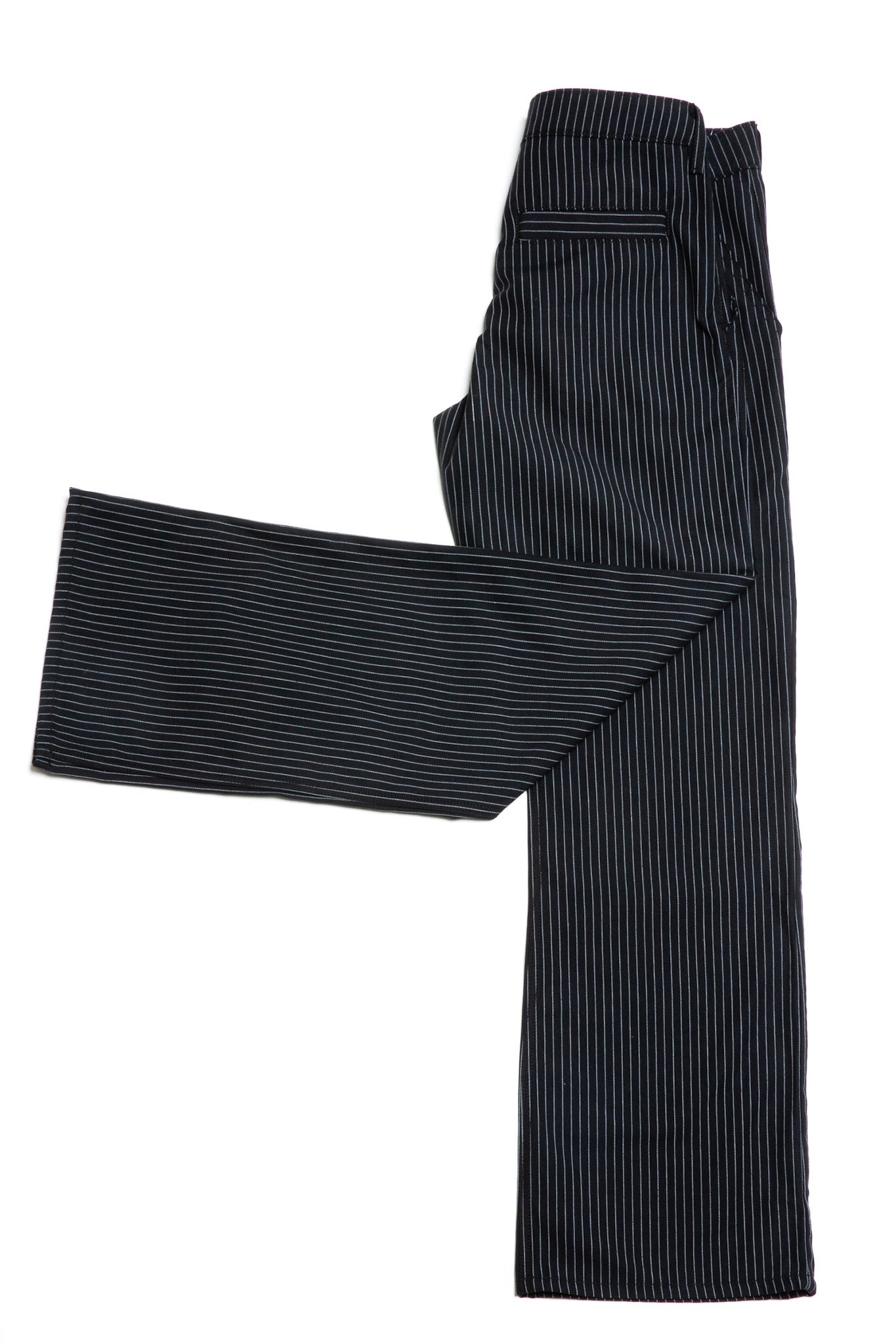 Ballroom Bootcut Black & White pinstripe