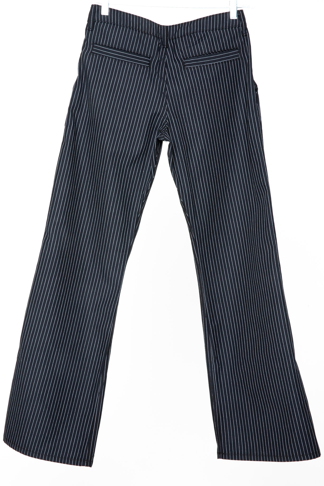 Ballroom Bootcut Black & White pinstripe
