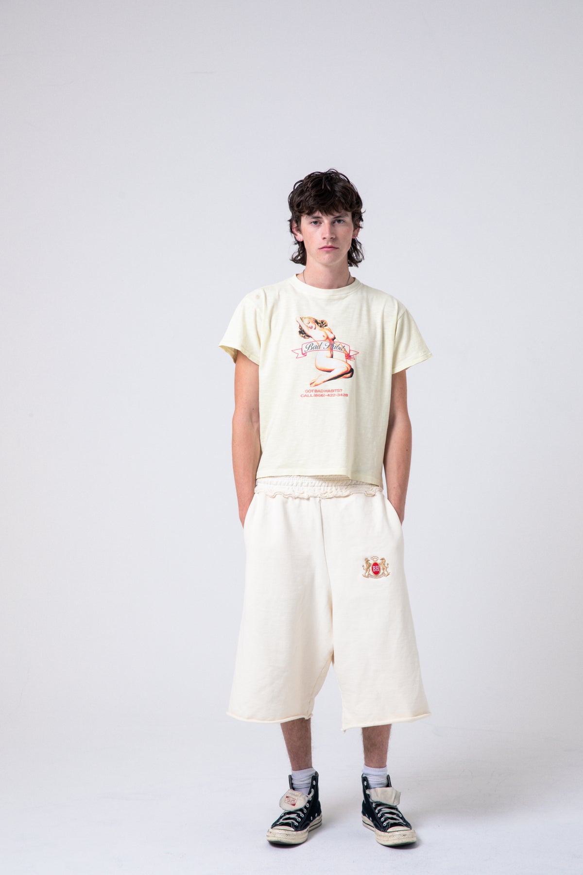 Core 3/4 shorts (Crème)